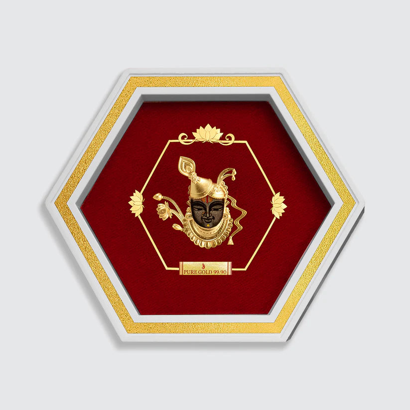 Lord Shreenath ji Devotional 24k Gold Artwork- D11