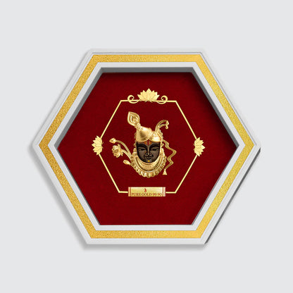 Lord Shreenath ji Devotional 24k Gold Artwork- D11