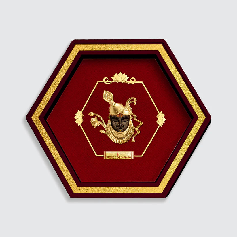Lord Shreenath ji Devotional 24k Gold Artwork- D11