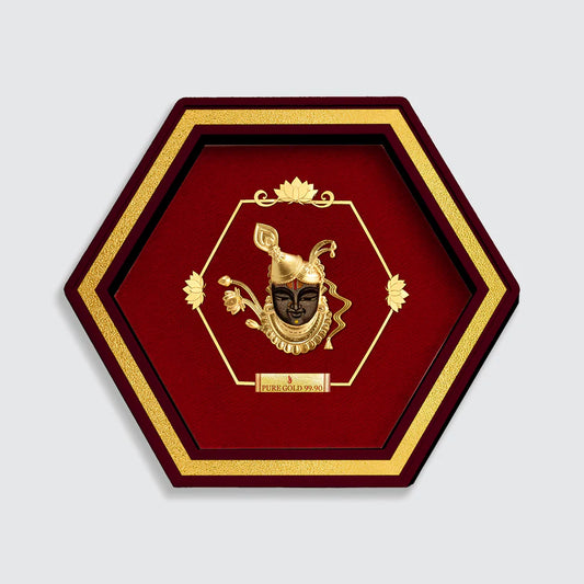 Lord Shreenath ji Devotional 24k Gold Artwork- D11