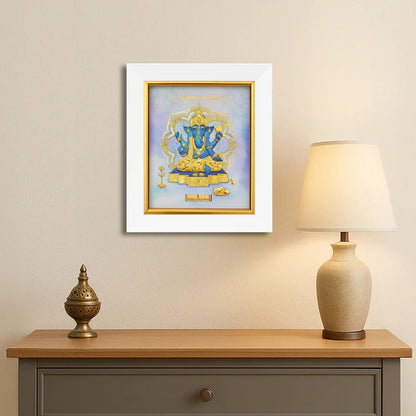 24k Gold Sheet Ekdanta Ganesha Artwork- S7