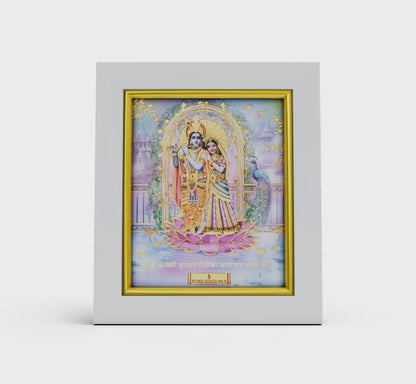 24k Gold Sheet Radha Krishna Artwork - S7