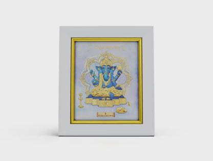 24k Gold Sheet Ekdanta Ganesha Artwork- S7